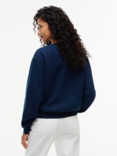 Tommy Jeans Badge Boxy Fit Sweatshirt — Dark Blue 5