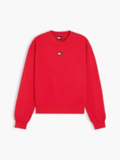 Tommy Jeans Badge Boxy Fit Sweatshirt — Lavish Red 5