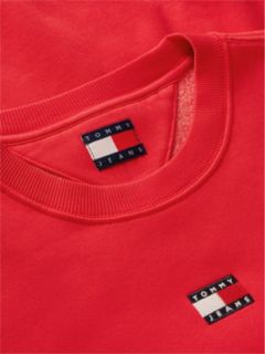 Tommy Jeans Badge Boxy Fit Sweatshirt — Lavish Red 6