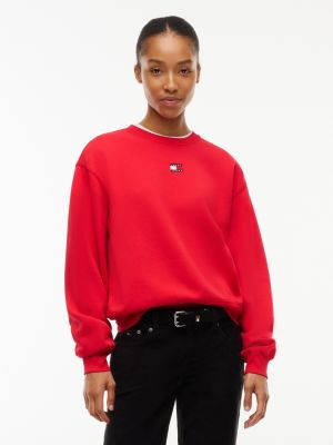 Tommy Jeans Badge Boxy Fit Sweatshirt, Lavish Red