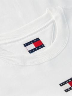 Tommy Jeans Badge Boxy Fit Sweatshirt — Ecru 7