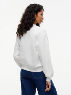 Tommy Jeans Badge Boxy Fit Sweatshirt — Ecru 4