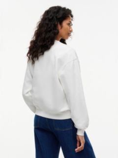 Tommy Jeans Badge Boxy Fit Sweatshirt — Ecru 5