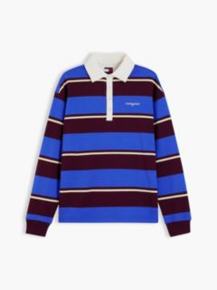 Tommy Jeans Relaxed Rugby Sweatshirt — Noble Blue / Stripe 5