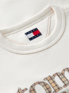 Tommy Jeans Check Logo Sweatshirt — Off White 6