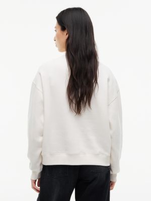 Женская толстовка Tommy Jeans Check Logo, цвет: Молочный белый — фото 4
