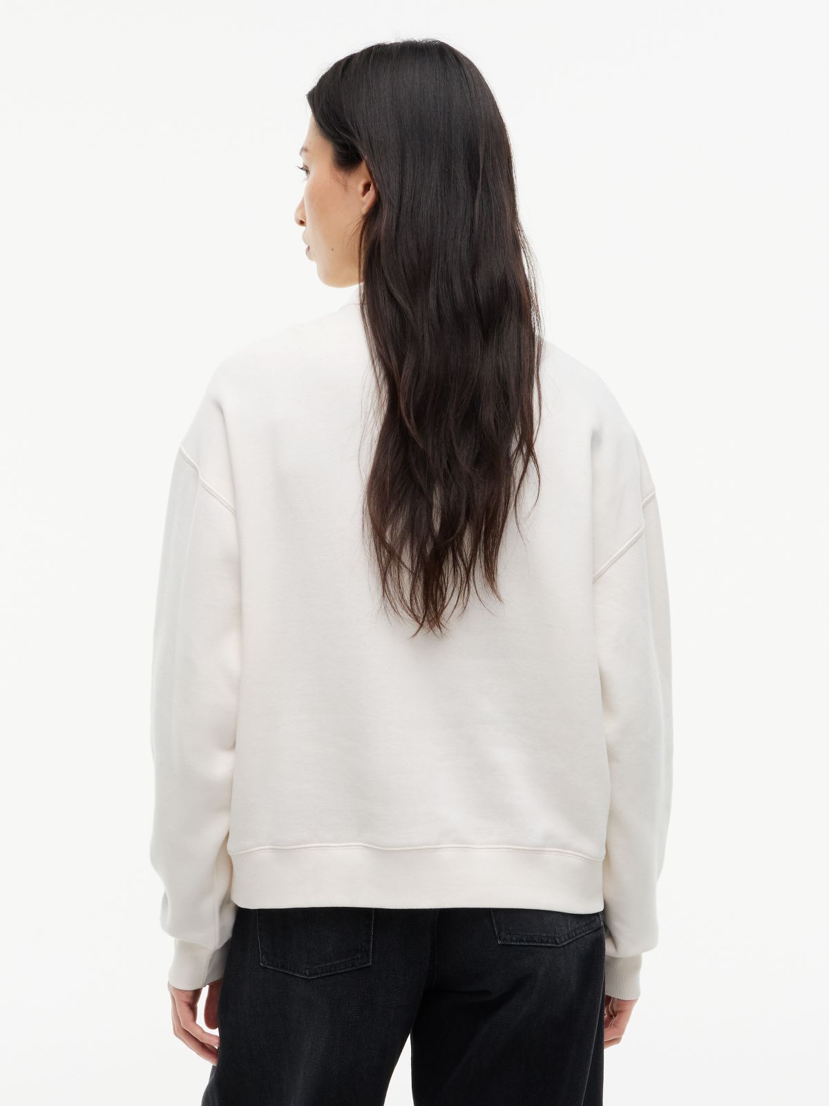 Tommy Jeans Check Logo Sweatshirt — Off White