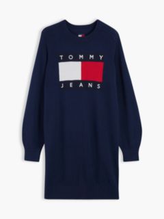 Tommy Jeans Badge Mini Sweater Dress — Navy 5