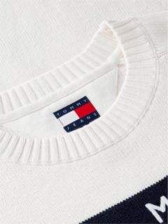 Tommy Jeans Badge Mini Sweater Dress — Off White 6