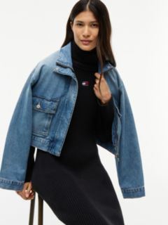 Tommy Jeans Badge Logo Midi Sweater Dress — Black 3
