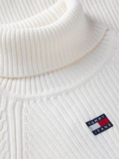 Tommy Jeans Badge Logo Midi Sweater Dress — Off White 6