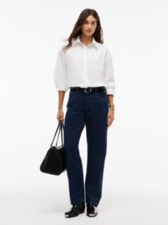 Tommy Jeans Oversized Fit Poplin Shirt — Ecru 2