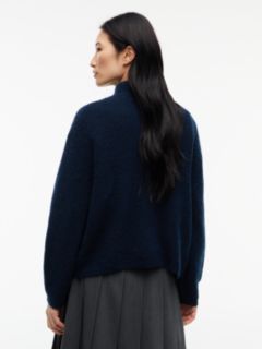 Tommy Jeans Badge Mockneck Sweater — Navy 4