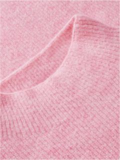 Tommy Jeans Badge Mockneck Sweater — Pink Sugar 6