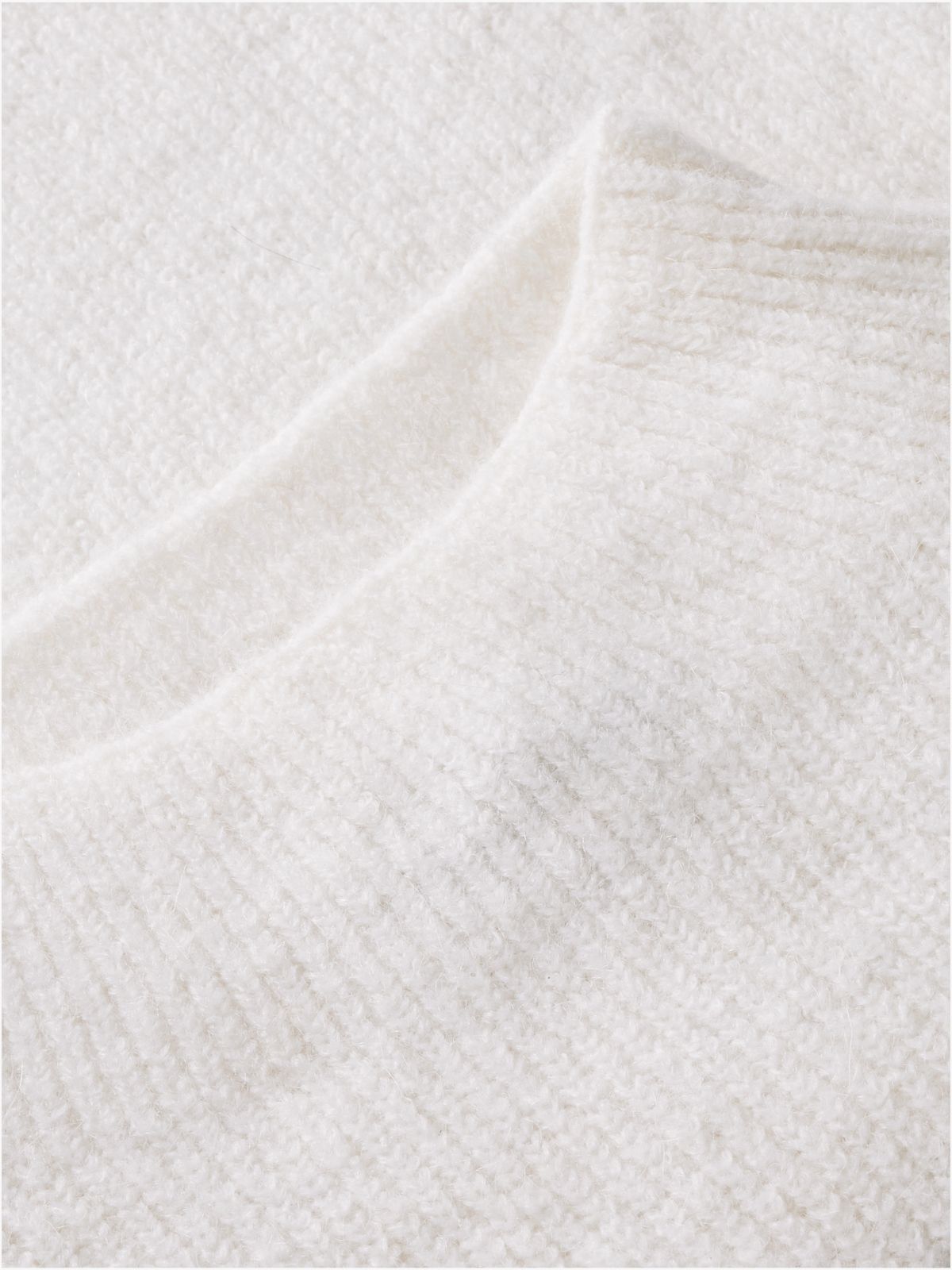 Tommy Jeans Badge Mockneck Sweater — Off White