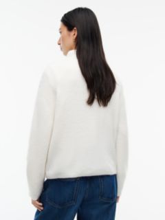 Tommy Jeans Badge Mockneck Sweater — Off White 4