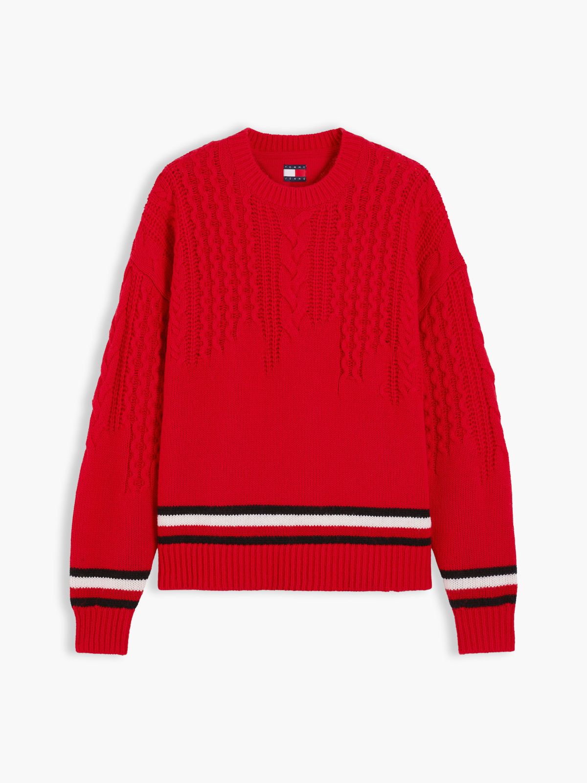 Tommy Jeans Oversized Wool Sweater — Lavish Red
