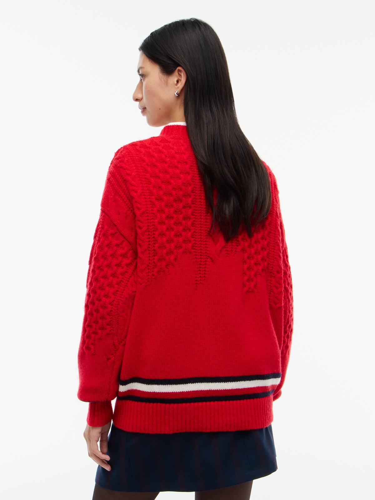 Tommy Jeans Oversized Wool Sweater — Lavish Red