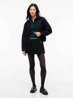 Tommy Jeans Mini Cable Knit Sweater Polo — Elegant Green 2