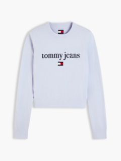 Tommy Jeans Intarsia Logo Sweater — Sheer Blue 5
