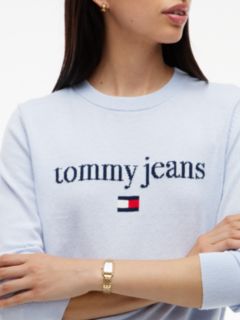 Tommy Jeans Intarsia Logo Sweater — Sheer Blue 3