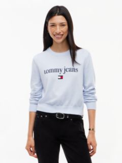 Tommy Jeans Intarsia Logo Sweater — Sheer Blue 1