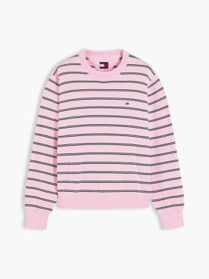 Женский свитер Tommy Hilfiger Tommy Jeans Boxy Fit Crewneck, цвет: Розовый — фото 5