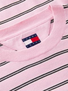 Tommy Jeans Boxy Fit Crewneck Sweater — Pink Sugar 6