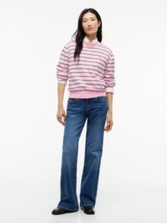Tommy Jeans Boxy Fit Crewneck Sweater — Pink Sugar 2