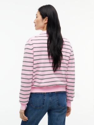 Женский свитер Tommy Hilfiger Tommy Jeans Boxy Fit Crewneck, цвет: Розовый — фото 4