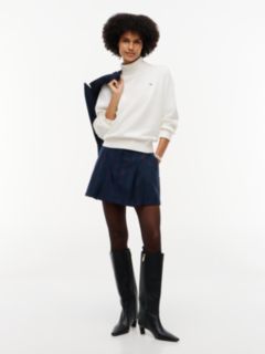 Tommy Jeans Striped Pleated Mini Skirt — Navy Stripe 2