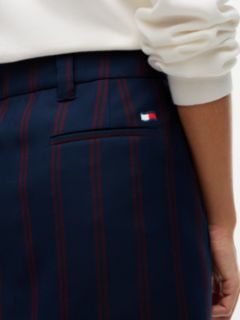 Tommy Jeans Striped Pleated Mini Skirt — Navy Stripe 3