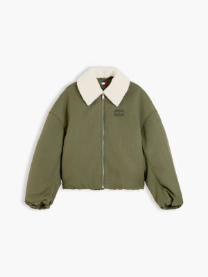 Женские куртки Tommy Hilfiger Tommy Jeans Teddy Collar Aviator Jacket — фото 5