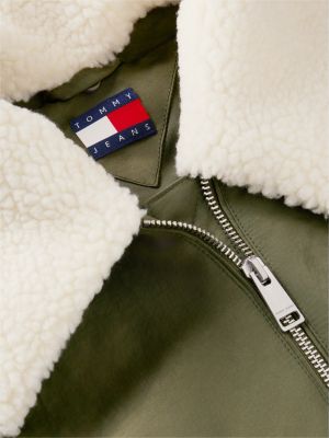 Женские куртки Tommy Hilfiger Tommy Jeans Teddy Collar Aviator Jacket — фото 6