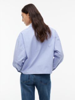 Tommy Jeans Rhinestone Poplin Shirt — Bling Blue Stripe 4