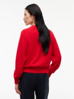 Tommy Jeans Intarsia Flag Logo Sweater — Lavish Red 4