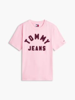 Tommy Jeans Stitched Arch Logo T-Shirt — Pink Sugar 5