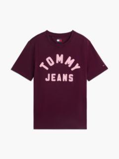 Tommy Jeans Stitched Arch Logo T-Shirt — Calypso Berry 5