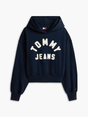 Женское худи Tommy Jeans Stitched Logo, цвет: Тёмно-синий — фото 5