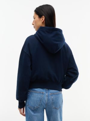 Женское худи Tommy Jeans Stitched Logo, цвет: Тёмно-синий — фото 4
