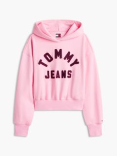 Tommy Jeans Distressed Logo Hoodie — Pink Sugar 5