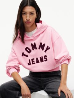 Tommy Jeans Distressed Logo Hoodie — Pink Sugar 3