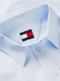 Tommy Jeans Relaxed Fit Poplin Shirt — Sheer Blue 6