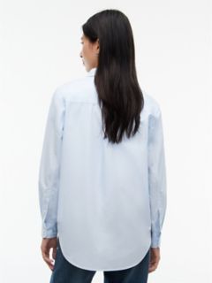 Tommy Jeans Relaxed Fit Poplin Shirt — Sheer Blue 4