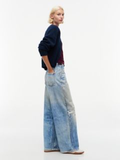 Tommy Jeans Distressed Wide Leg Jean — Denim Medium 2