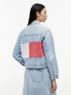 Tommy Jeans Flag Logo Denim Jacket — Denim Light 5