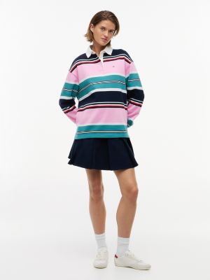 Женские джинсы Tommy Hilfiger Tommy Jeans Relaxed Fit Rugby Sweatshirt — фото 2