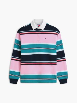 Женские джинсы Tommy Hilfiger Tommy Jeans Relaxed Fit Rugby Sweatshirt — фото 4