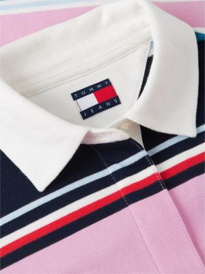 Женские джинсы Tommy Hilfiger Tommy Jeans Relaxed Fit Rugby Sweatshirt — фото 5
