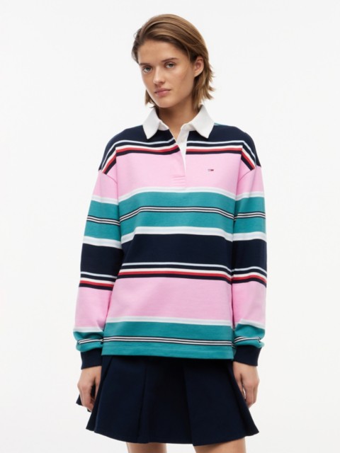 Женские джинсы Tommy Hilfiger Tommy Jeans Relaxed Fit Rugby Sweatshirt